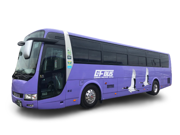 大型バス三菱　正席４５＋補助席８　５３人乗り