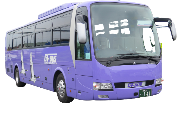 大型バス三菱　正席４９＋補助席８　５７人乗り